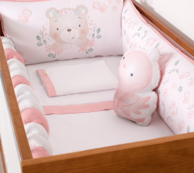 Kit de Berço Ursinha Jasmin 07 peças - Coleção Chamego