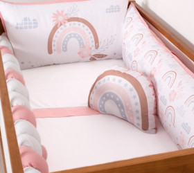Kit de Berço Caramelo 07 peças - Coleção Chamego