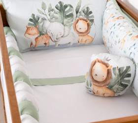Kit de Berço Conto da Floresta 07 peças - Coleção Chamego