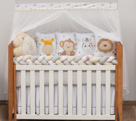 Kit de Berço Bichinhos 10 peças - Coleção Baby Magia