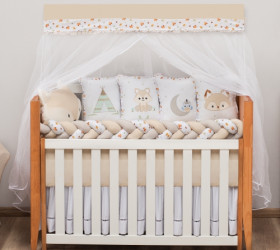 Kit de Berço Raposinha 10 peças - Coleção Baby Magia