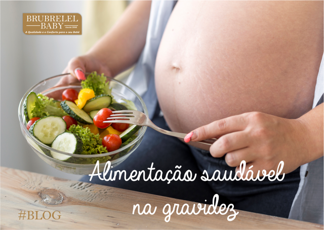 Alimentação saudável na gravidez.