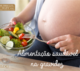 Alimentação saudável na gravidez.